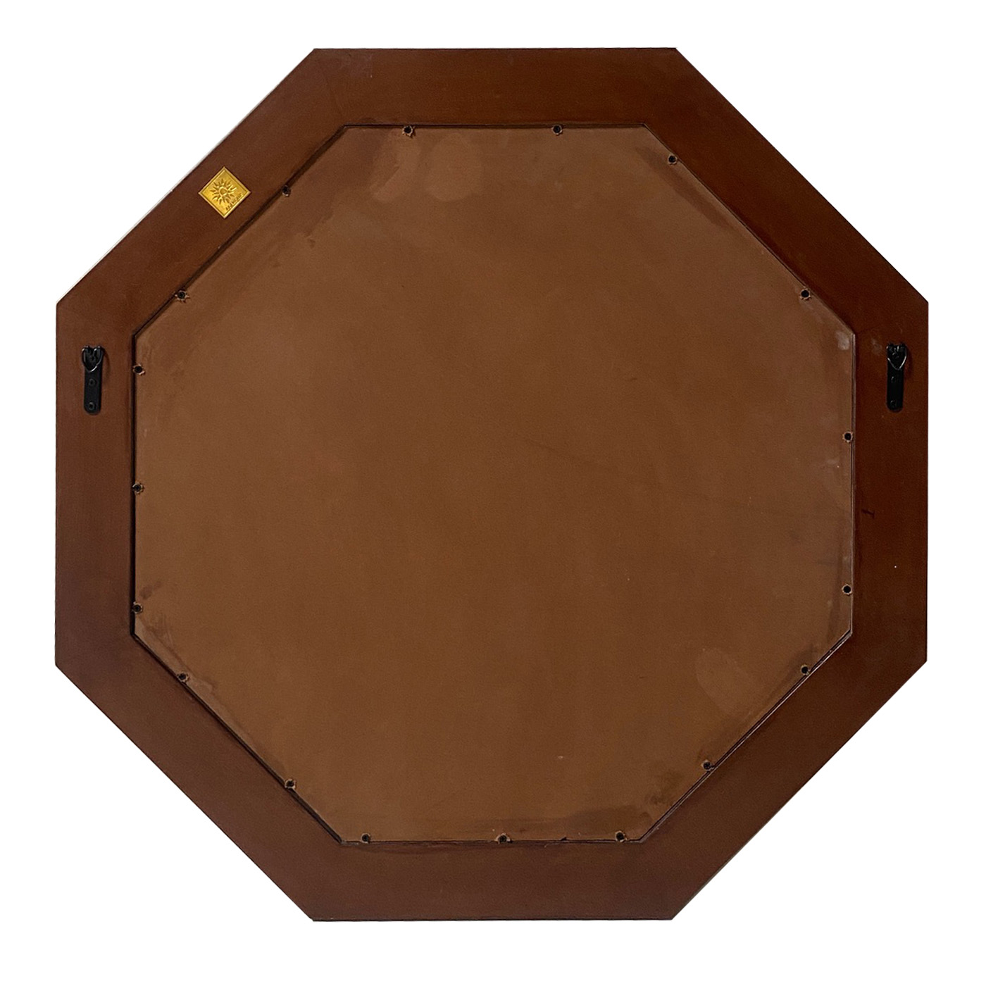 Black and White Octagonal Mirror