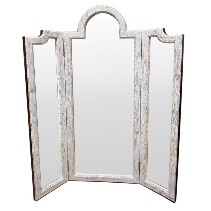 Triptych Mother of Pearl Mirror