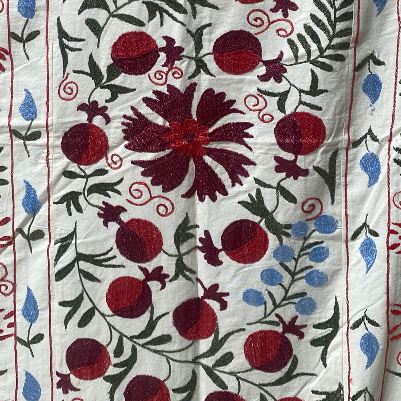 Red and Blue Suzani U