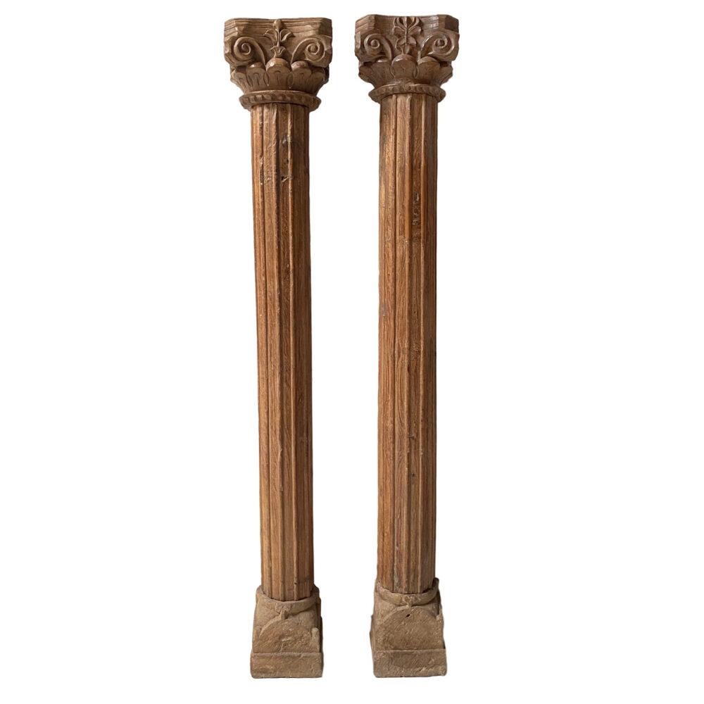 Indian Column Box Antique Indian Columns for Luxury Interiors | AOI Home: Dallas Design