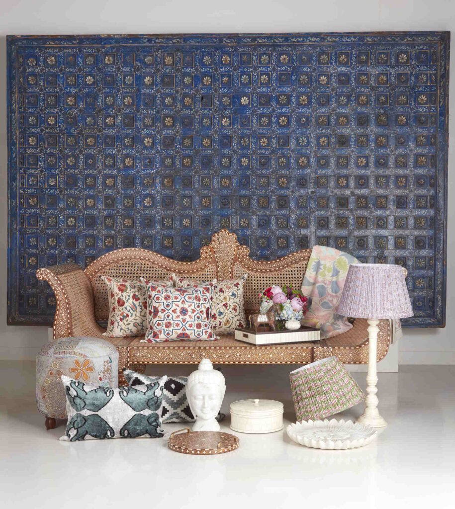 An image of the handmade furnishings at the luxury Dallas design showroom AOI Home.