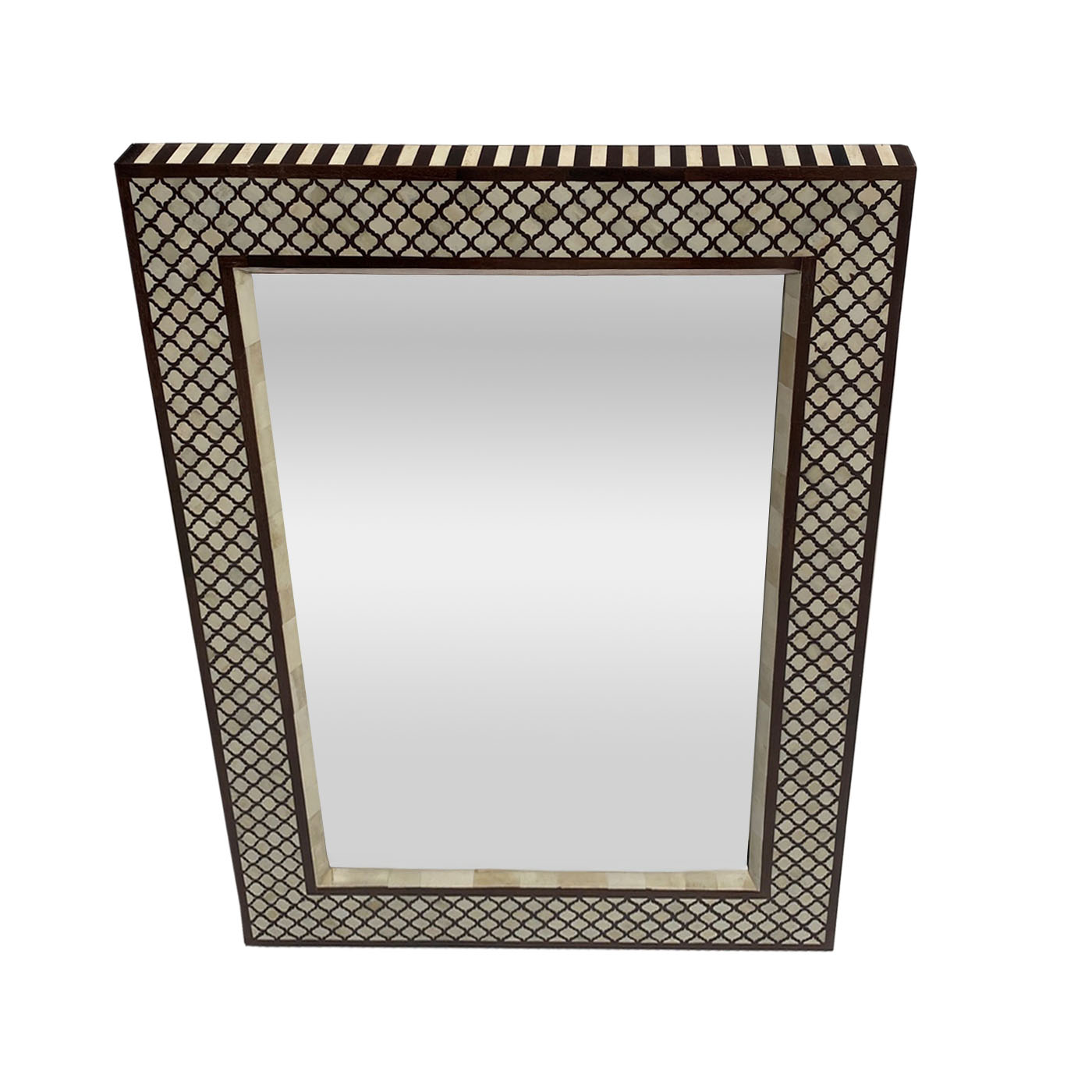 Quatrefoil Inlay Mirror