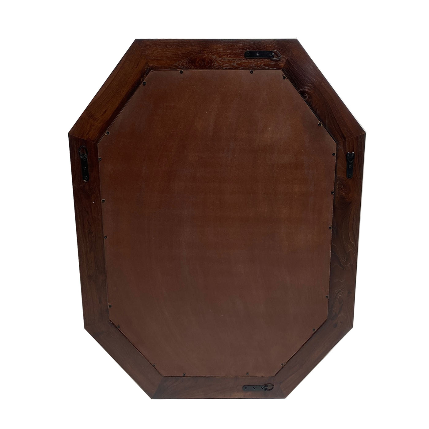 Octagonal Carved Bone Mirror