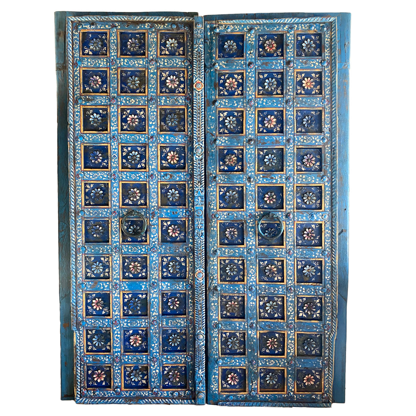 Blue Floral Door Blue Floral Door