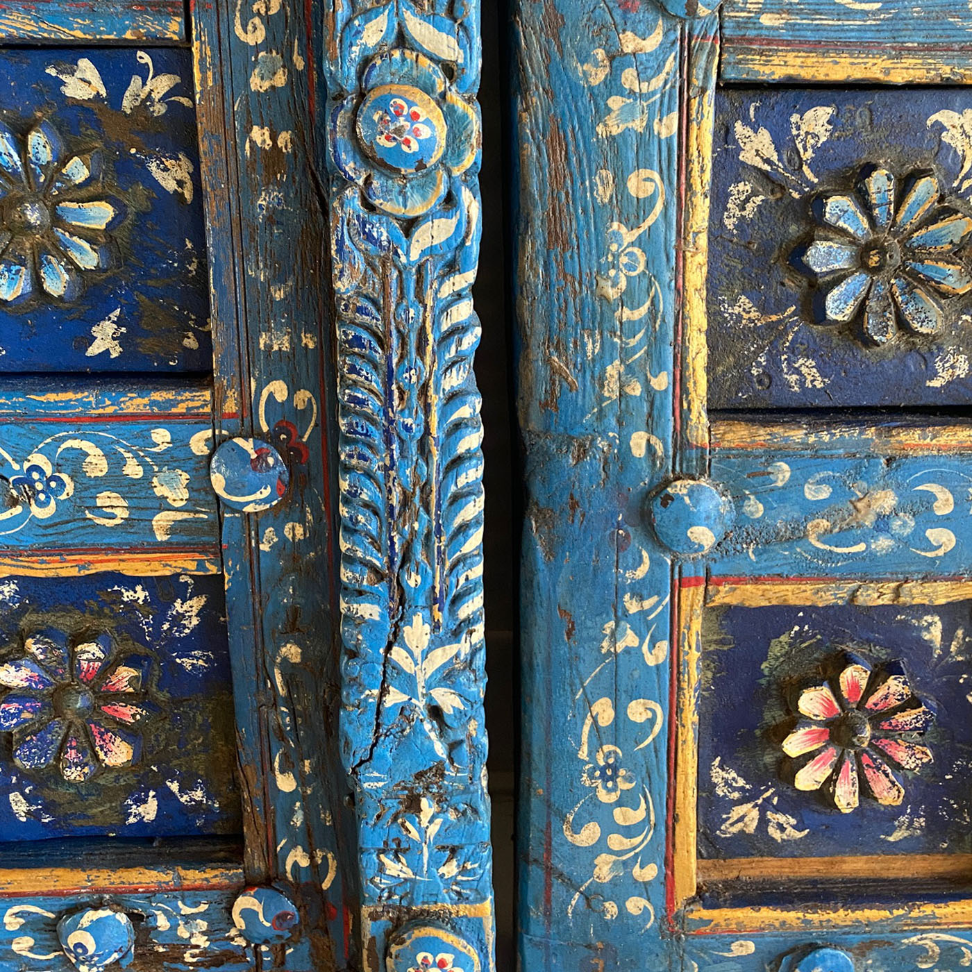 Blue Floral Door Blue Floral Door