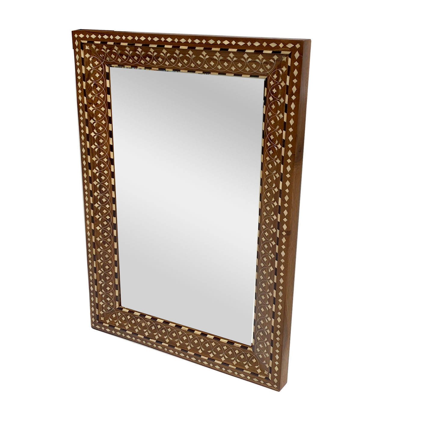 A small bone inlay rectangular shaped mirror from the favorite design shop AOI Home.