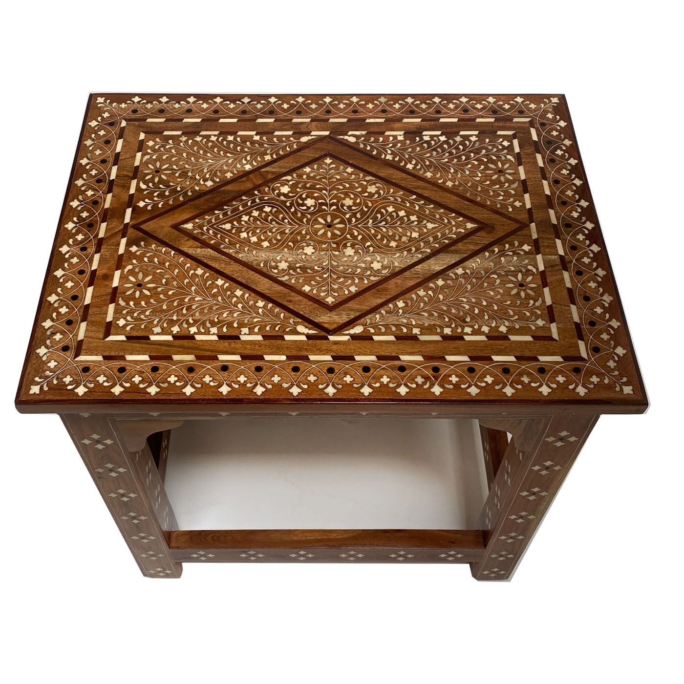 Diamond Inlay Side Table Diamond Inlay Side Table