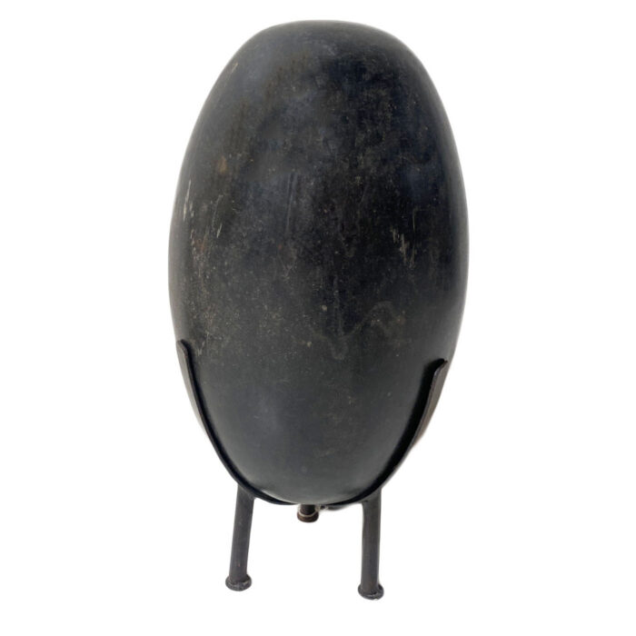 A solid stone lingam that can be used in a prayer room or as a contemporary sculptural element.
