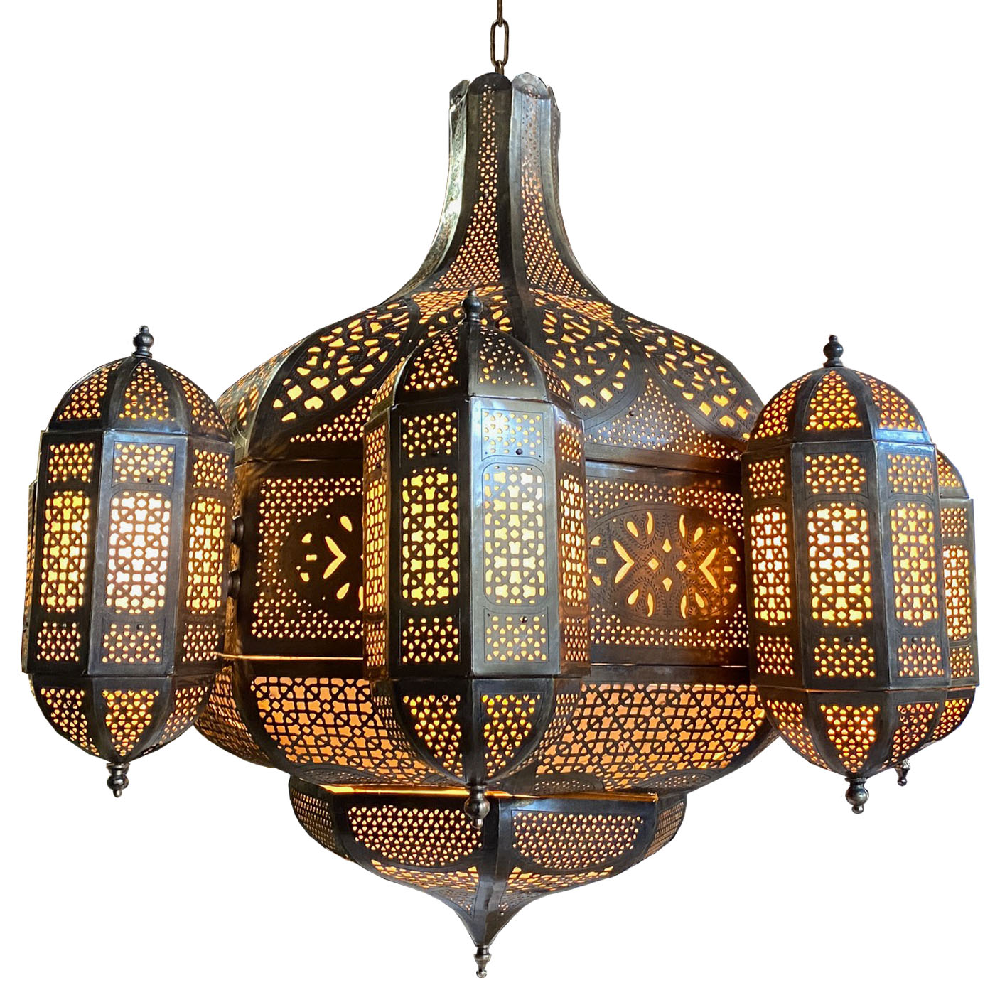 Grand Moroccan Lantern, Dark Finish