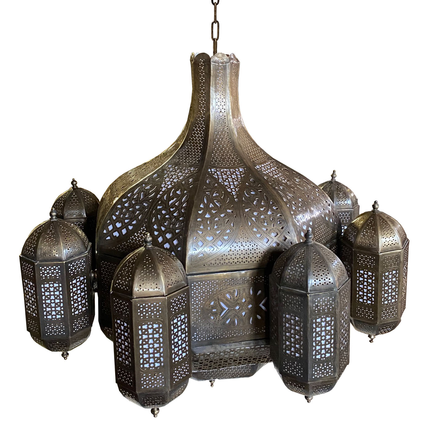 Grand Moroccan Lantern, Dark Finish