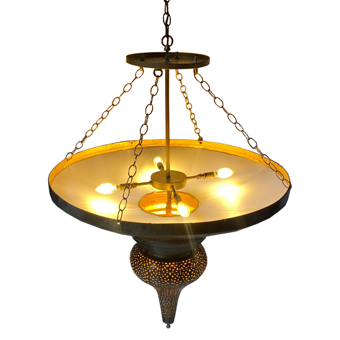 Brass Halo Lantern