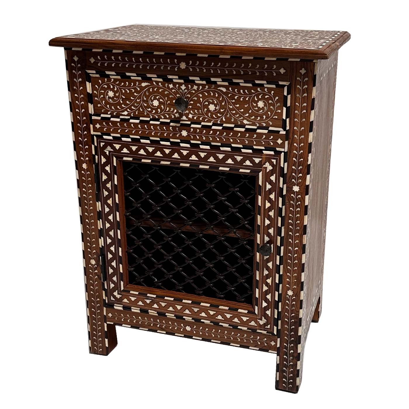 Inlay Jali Side Table