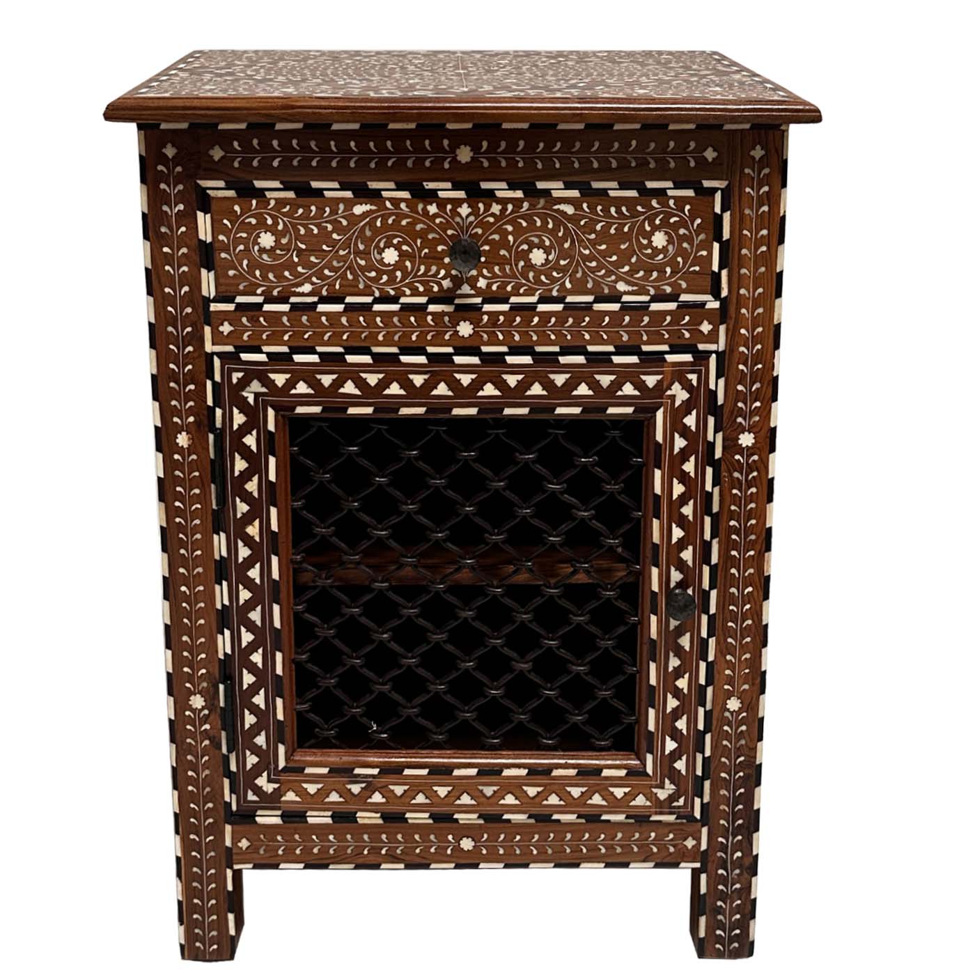 Inlay Jali Side Table