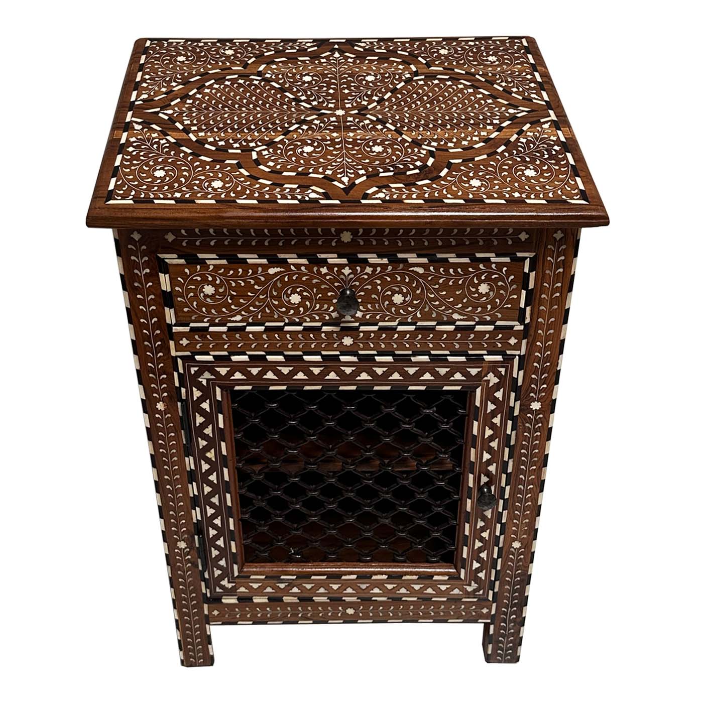 Inlay Jali Side Table