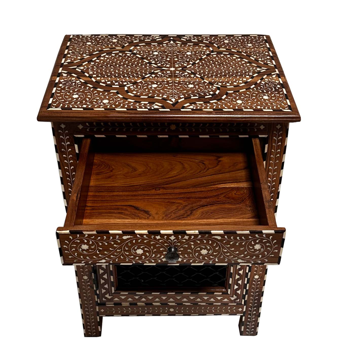 Inlay Jali Side Table